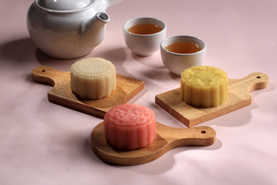 traditional mooncakes during Mid-Autumn Festival in China traditional mooncakes during Mid-Autumn Festival in China