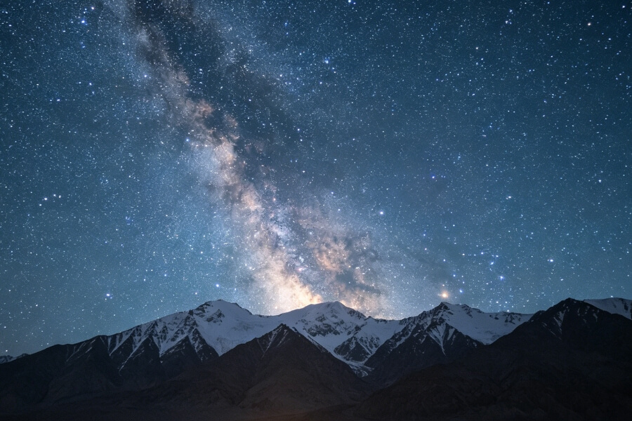 Silk Road night road during Mid-Autumn travel in Xinjiang