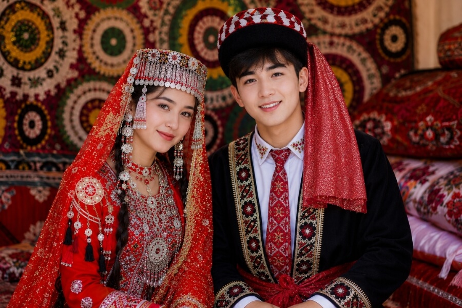 Traditional Tajik Clothing in the Pamir Mountains Traditional Tajik Clothing in the Pamir Mountains